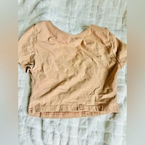 SHEIN Peach Crewneck Tee